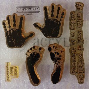 Baby impressions acrylic stamp set